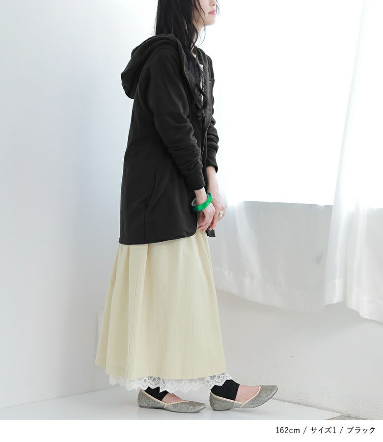 n'OrLABEL洗練フード付きデザインジャケット』