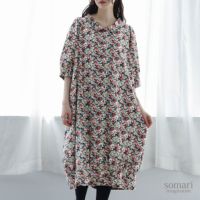 somari imagination(ソマリイマジネーション)アンティークフラワーシャツワンピース
