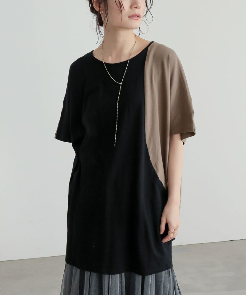 美品】rukkilill サークルワンピース シフォン ドルマン
