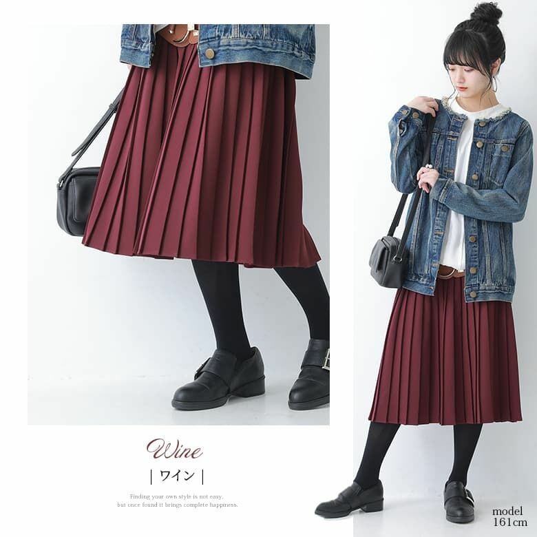n'OrLABELクラシカルプリーツスカート』レディースファッション