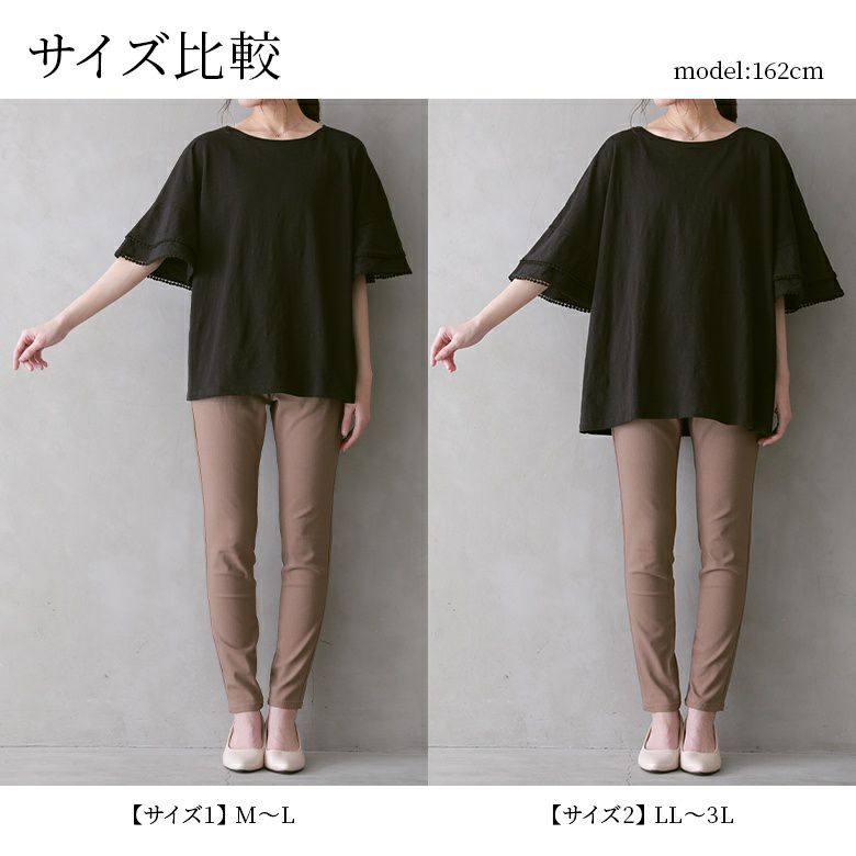 n'OrLABELひらり袖フレアTシャツ』レディースファッション通販