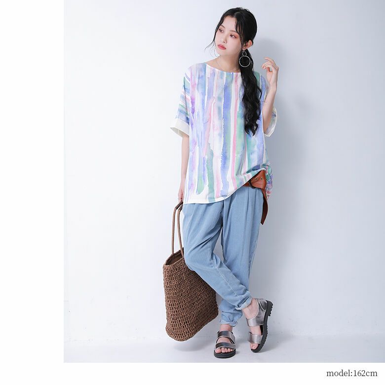 n'OrLABEL水彩画デザインTシャツ』レディースファッション通販サイトのオシャレウォーカー【公式サイト】