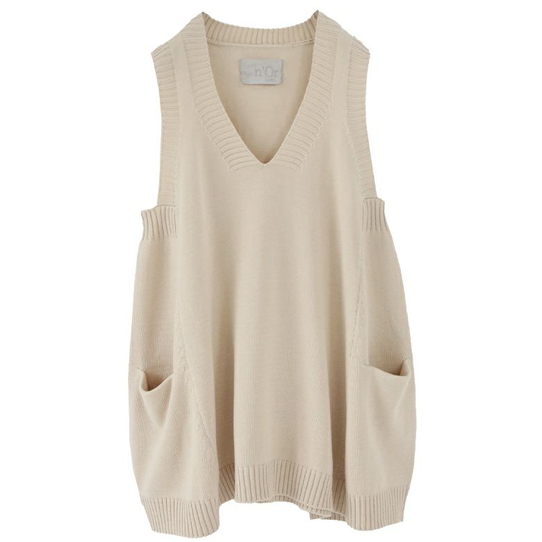 N Orlabelvネックコットンニットベスト レディースファッション通販サイトのオシャレウォーカー
