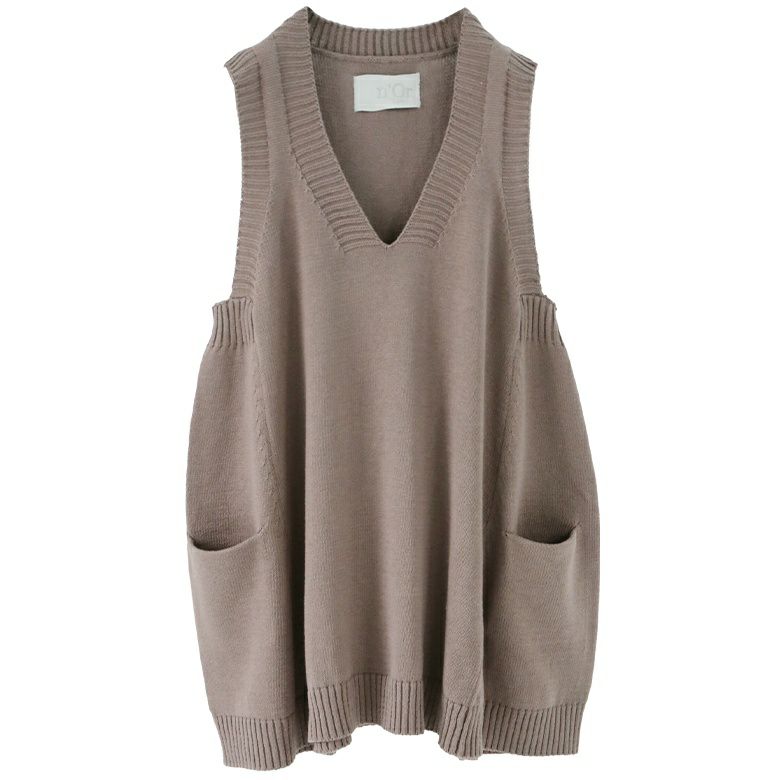 N Orlabelvネックコットンニットベスト レディースファッション通販サイトのオシャレウォーカー