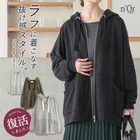 nOrLABEL(ノアールレーベル)配色リボンスウェットパーカー
