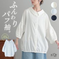 nOrLABEL(ノアールレーベル)ふんわりパフスリーブブラウス