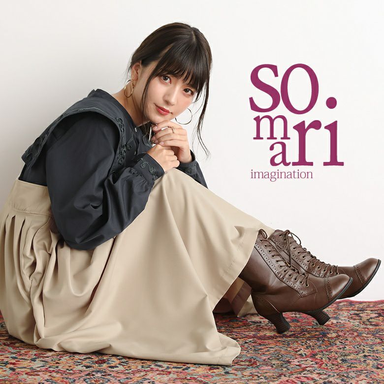 が大特価！ somari imaginationレースアップミドルブーツ』 靴