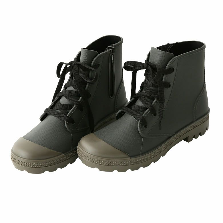 ラインがきれい★ウォーカーミドルブーツ(24-42) RABOKIGOSHI works 【本革】チャンキーヒールミドルブーツ