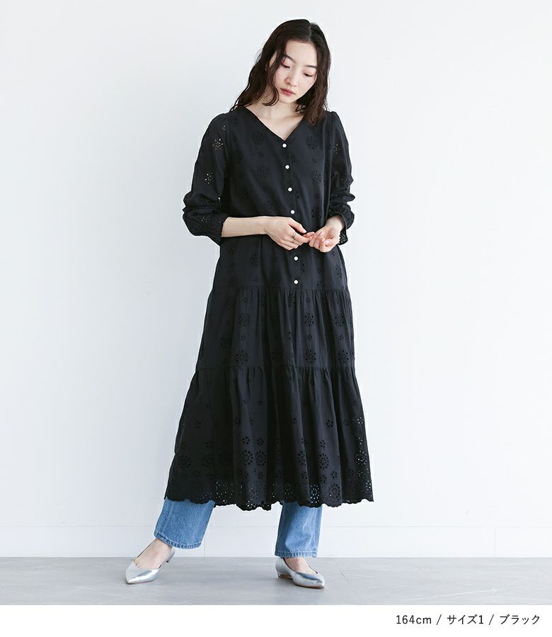 somari imaginationコットンレースティアードワンピース』 