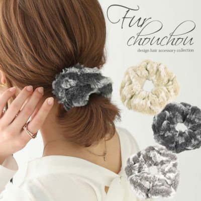 カナダ ふわふわエコファー耳当て&シュシュプレゼント♡パステル