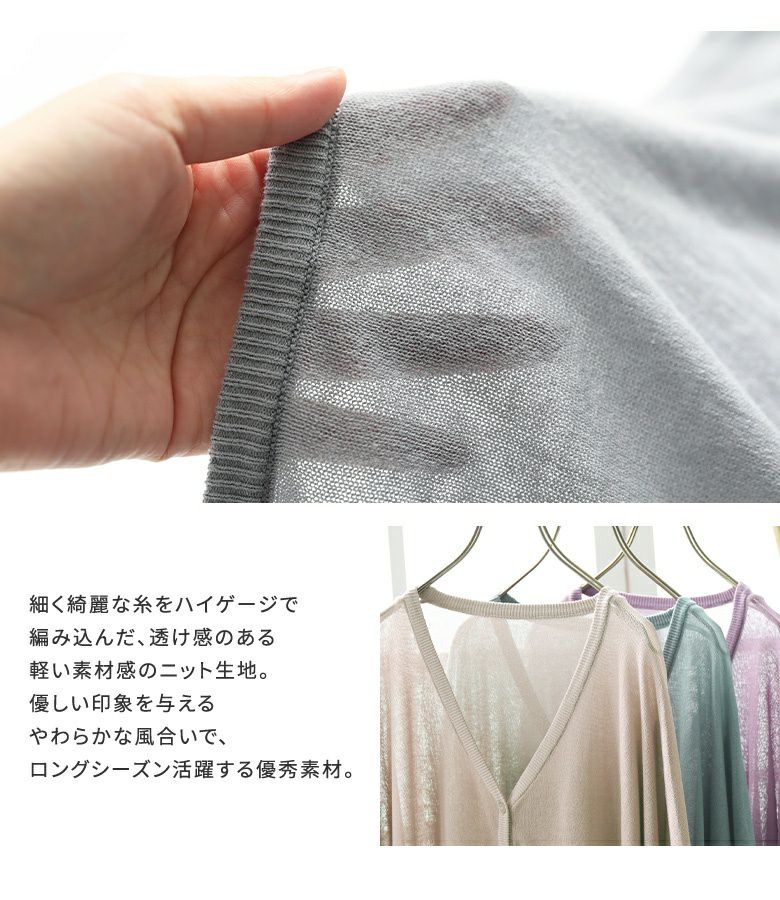 S104: 新品❣️袖レース カーディガン ブラック　五分袖 サイズ40 S104: 新品❣️袖レース カーディガン ブラック 五分袖 サイズ40