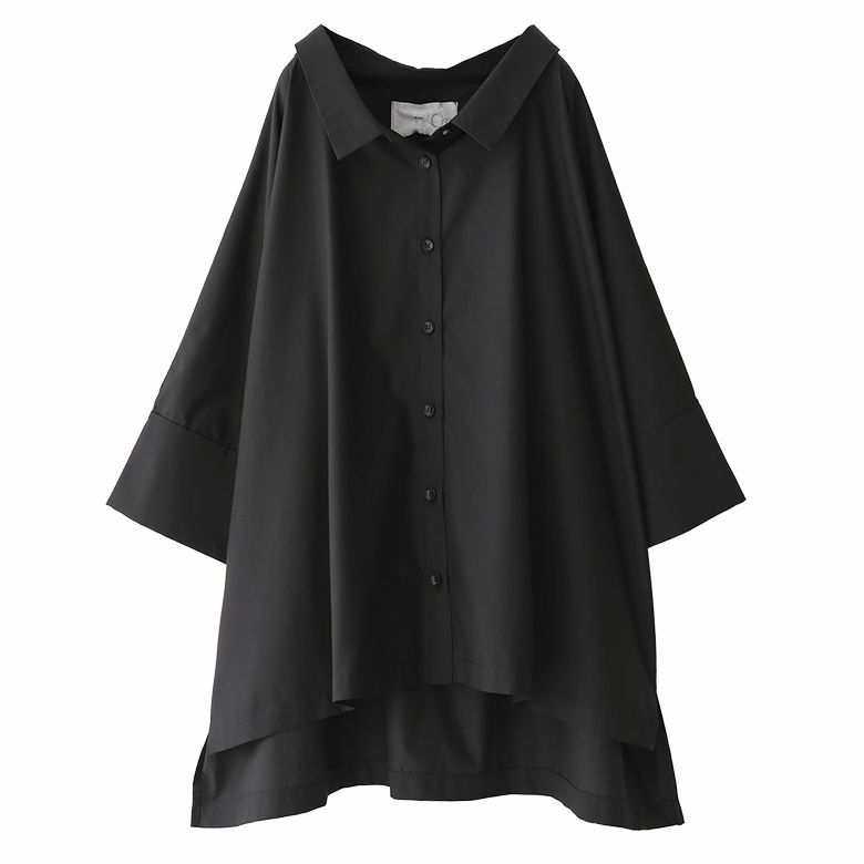 n'OrLABEL配色バックレースドルマンシャツ』