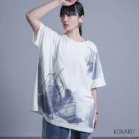 kOhAKU(コハク)線画×ペイント風Tシャツ