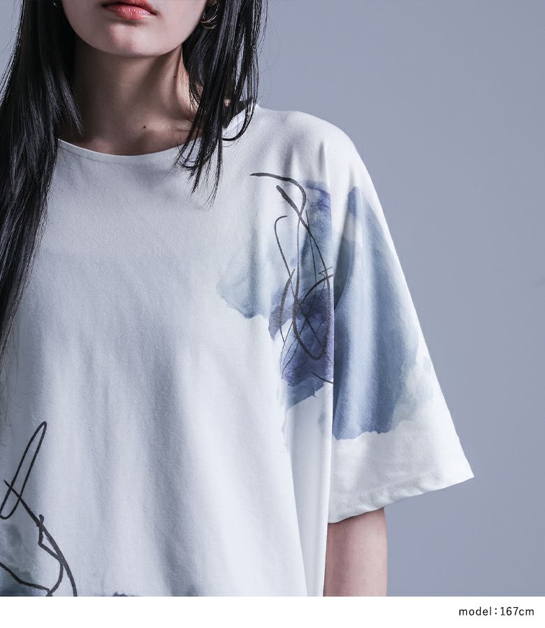 kOhAKU線画×ペイント風Tシャツ』レディースファッション通販サイトの ...