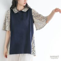 somari imagination(ソマリイマジネーション)レースデザインポロシャツ