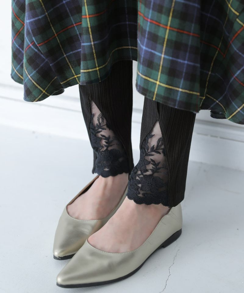 Homie】コットンリネンリブレギンス 669600530 | ナチュラル服