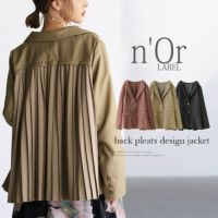 n'OrLABELバックプリーツジャケット