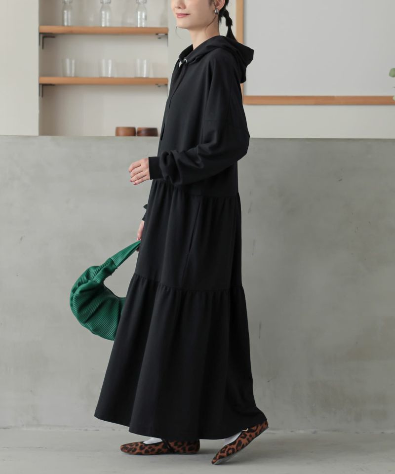 n'OrLABELティアードパーカーワンピース』