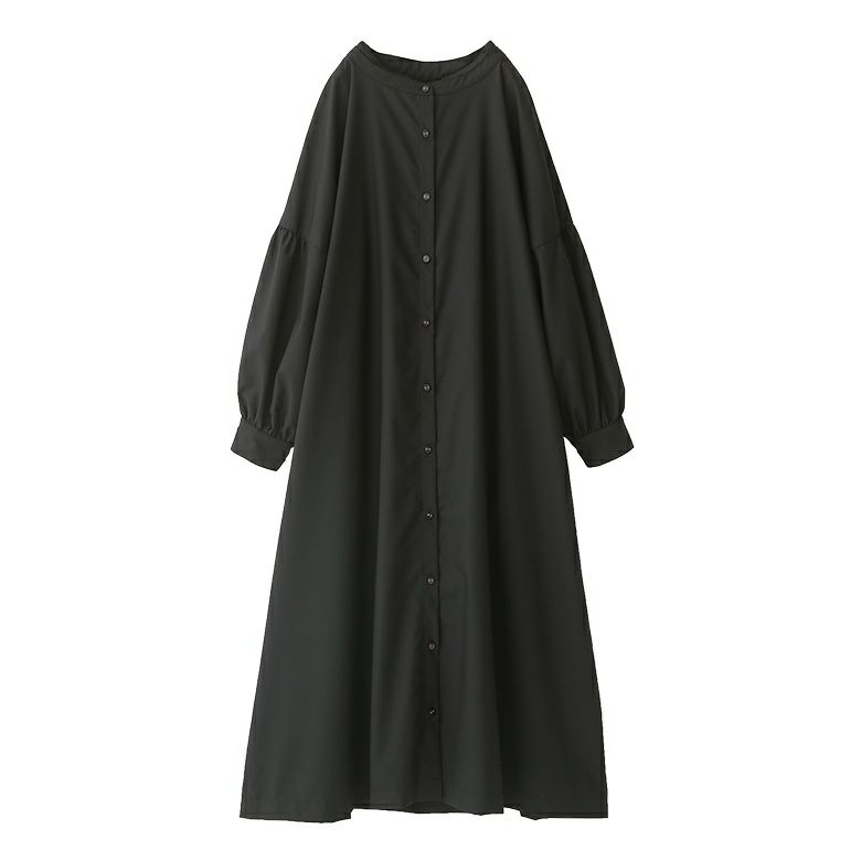 タグ付き(M)OLLEBOREBLA ワンピース デニムライク前開きワンピース/洗える(ワンピース) | MK MICHEL KLEIN