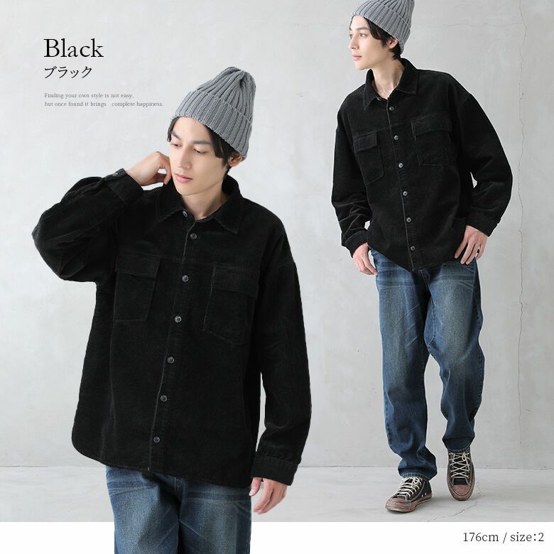 n'OrLABELコーデュロイシャツ』