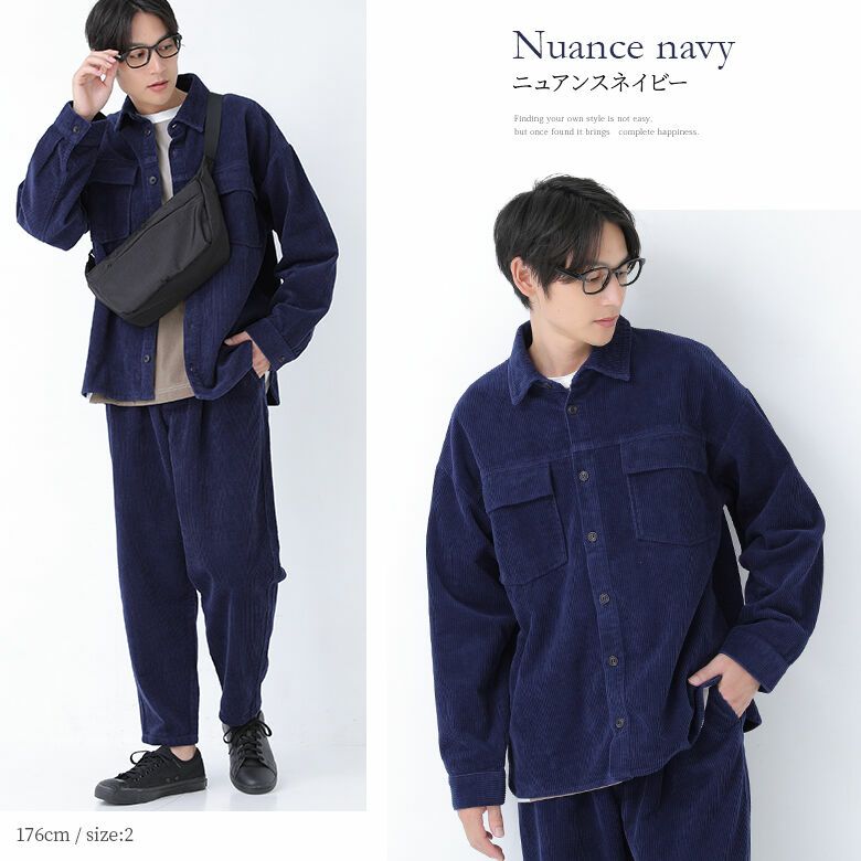 n'OrLABELコーデュロイシャツ』