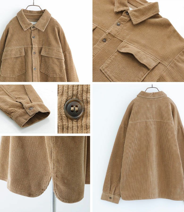 n'OrLABELコーデュロイシャツ』