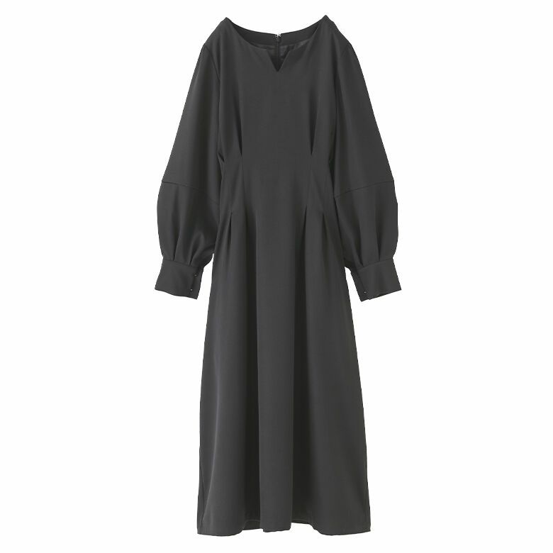 【未着用】Black & White ワンピース サイズ1 タグ付き n'OrLABELウエストタックデザインワンピース』