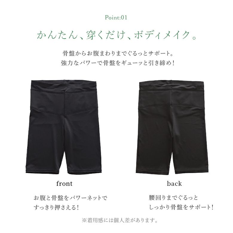 美レギキュッと骨盤3分丈レギンス』