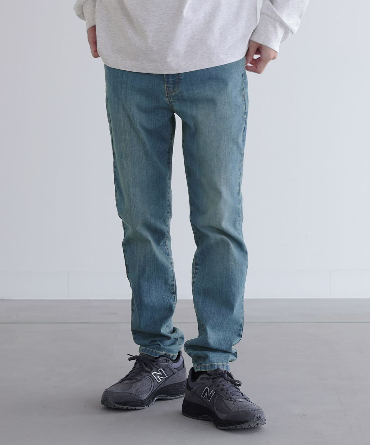 ストレッチストレートデニム【20】【SALE】 M ヴィンテージブルー ストレッチストレートデニム【20】【SALE】 M ヴィンテージブルー