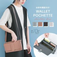 n'OrLABELフェイクレザーウォレットショルダーバッグ