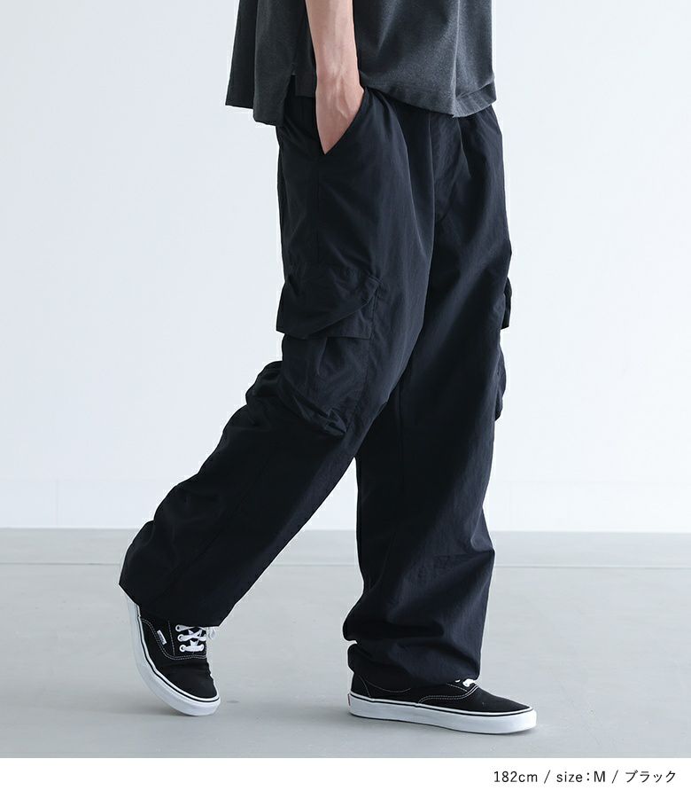 n'OrLABELひんやり冷感ナイロンカーゴパンツ』