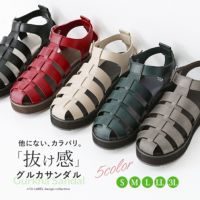 n'OrLABELバックルデザイングルカサンダル