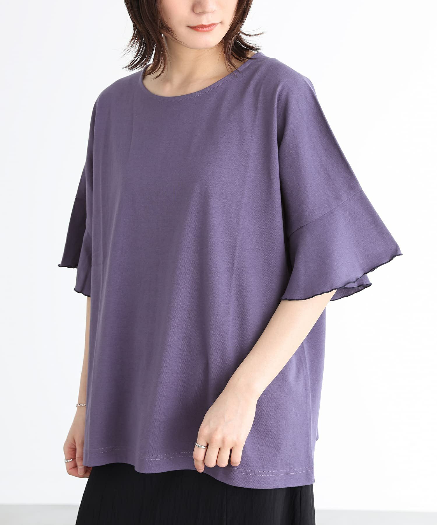 n'OrLABEL汗ジミ防止フレアスリーブカットソー』