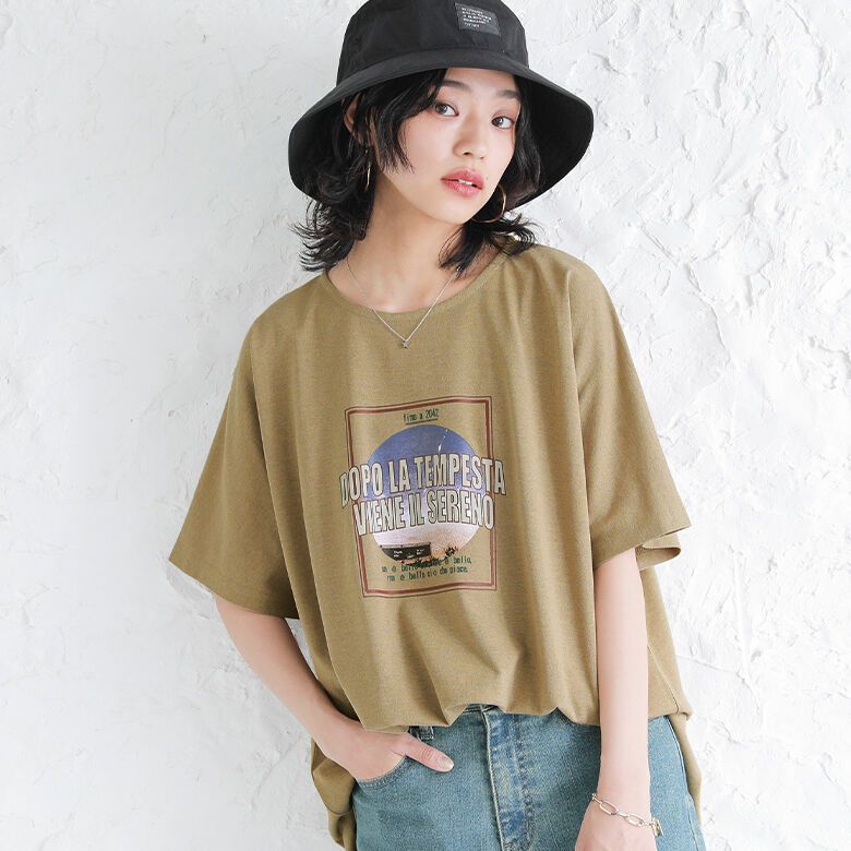 n'OrLABELツアープリントリサイクルTシャツ』