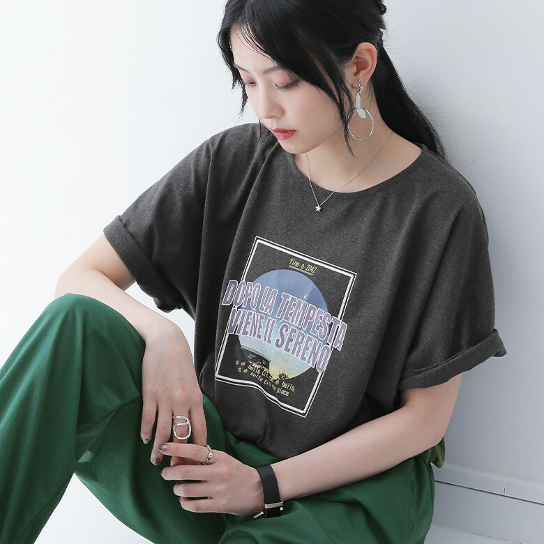 n'OrLABELツアープリントリサイクルTシャツ』