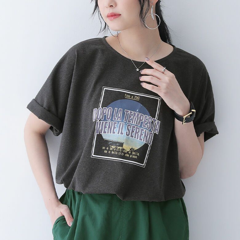 n'OrLABELツアープリントリサイクルTシャツ』