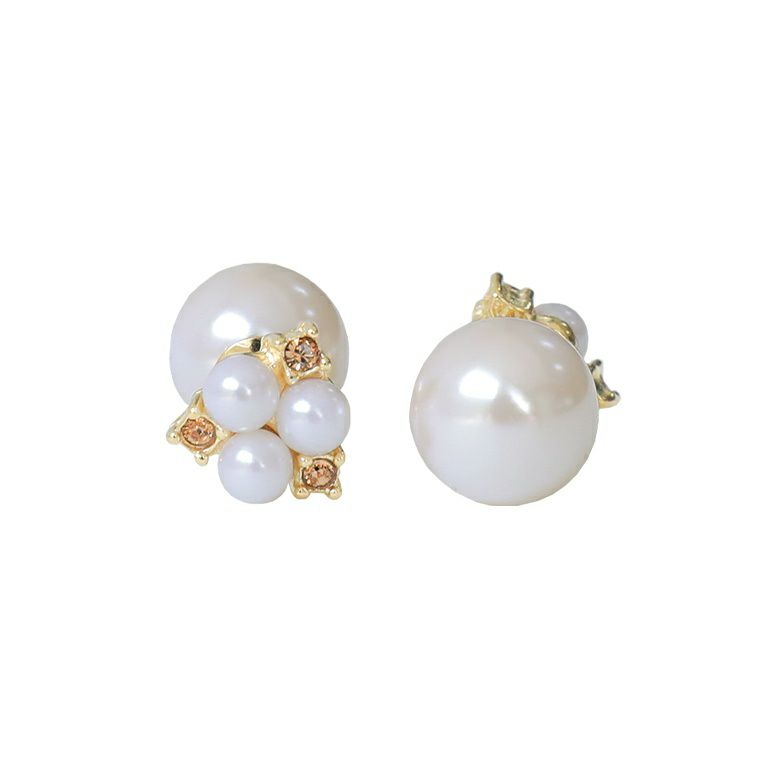 リバーシブルデザインパール×ビジューピアス』