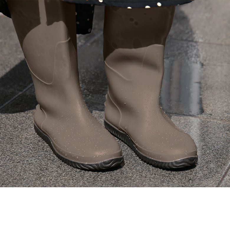 ポケッタブルロングレインブーツ』