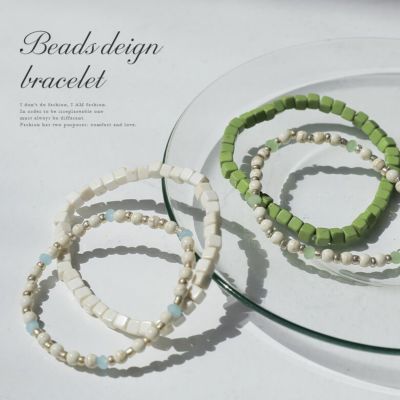 【なごみ】domaci アンティークビーズブレスレット 2連ブレスレット なごみ様専用】domaci アンティークビーズブレスレット 2連
