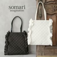 somari imagination(ソマリイマジネーション)フリルキルティングトートバッグ