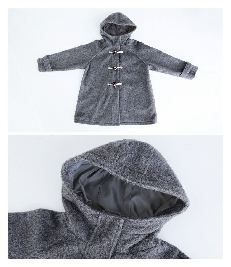 シャギーフードダッフルコート』