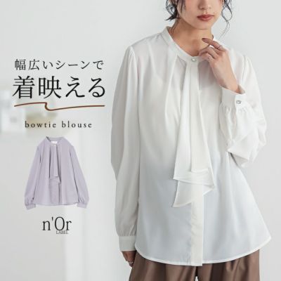 nOrLABEL(ノアールレーベル)ボウタイブラウス