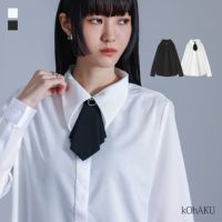 kOhAKU(コハク)取り外しタイ付きシャツ