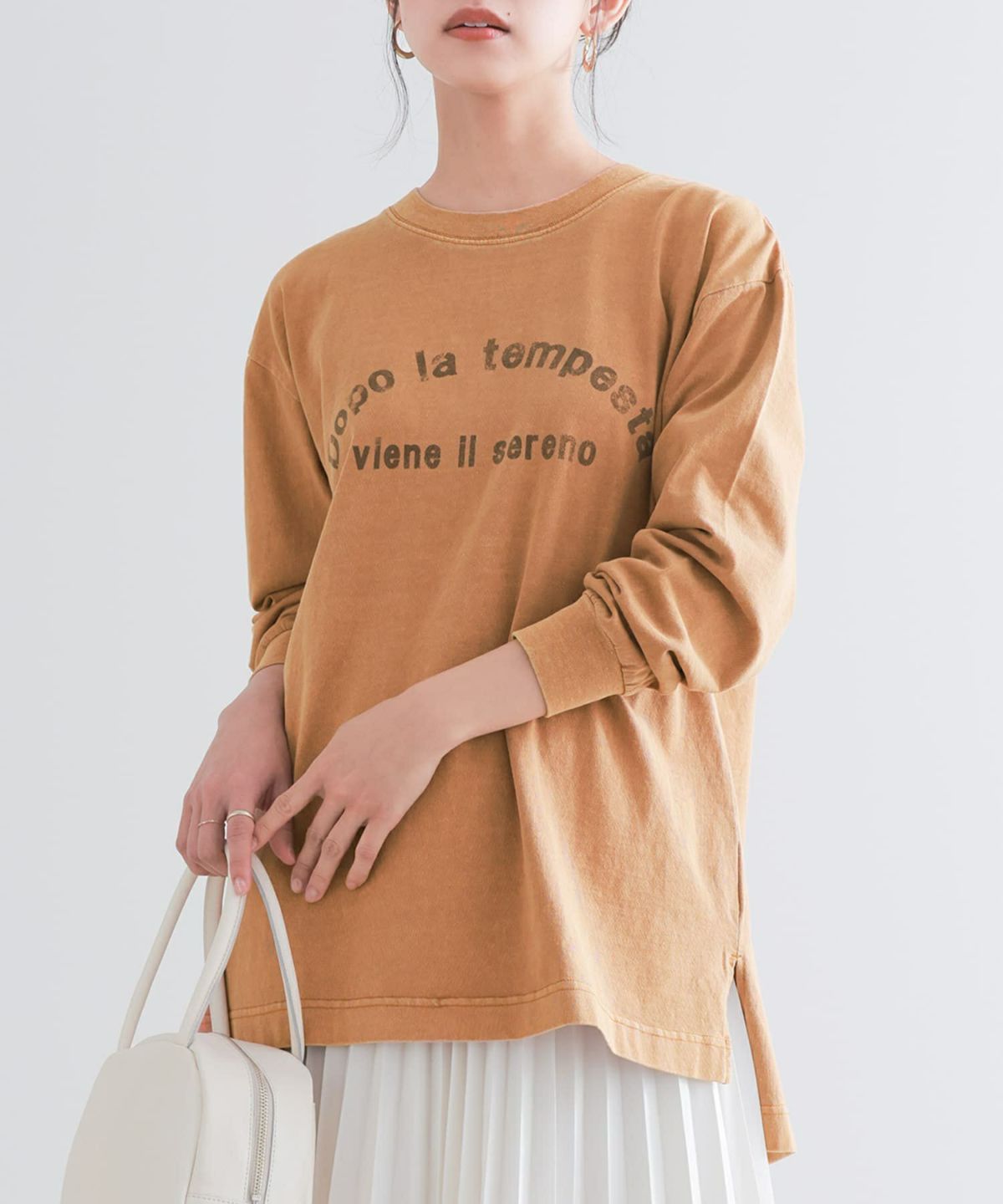 ヴィンテージ風ロゴロンT【SALE】 1(M~L) オレンジ ヴィンテージ風ロゴロンT【SALE】 1(M~L) オレンジ