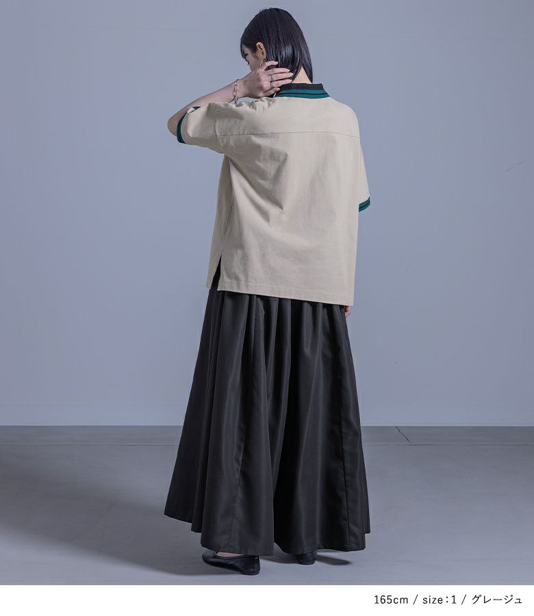 kOhAKUアシンメトリーカラーポロシャツ』