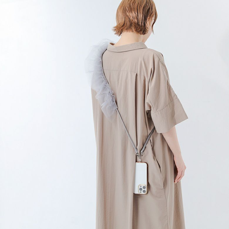 TOMOKOIZUMIチュールフリルバッグストラップ rectangle チュールフリルストラップ : ZOZOTOWN Yahoo!店
