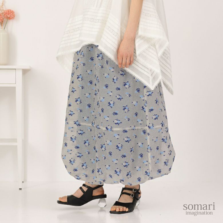 somari imagination(ソマリイマジネーション)花柄バルーンスカート