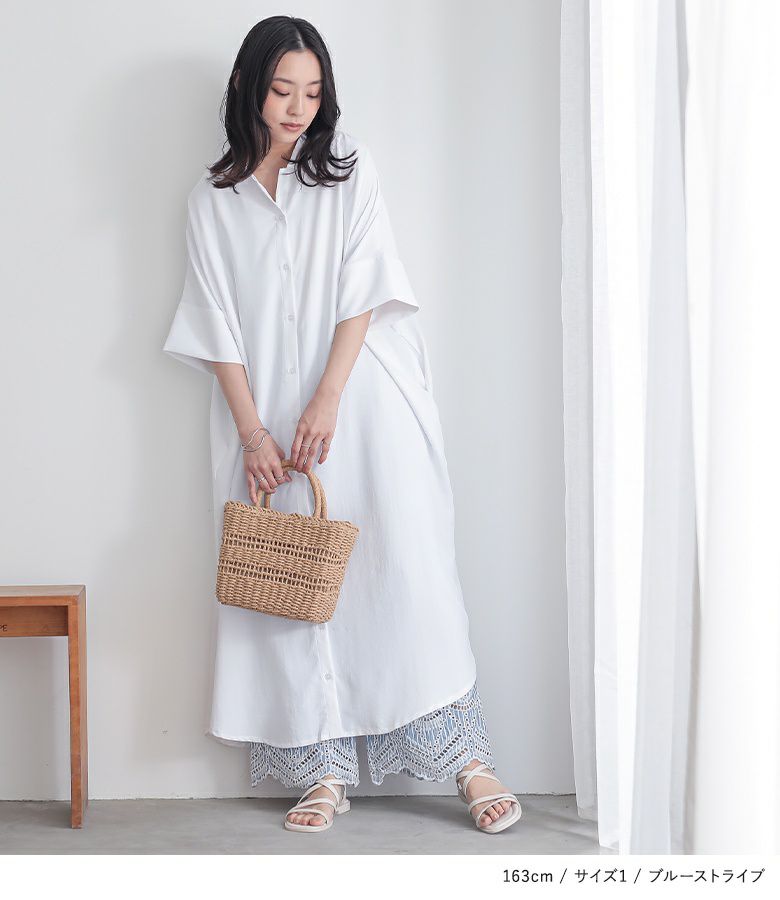 【MORABITO】ホワイト　グレーシルク刺繍 ガウチョパンツ 36size パンツ 『しっかりリネン らくちんガウチョパンツ ナチュラル