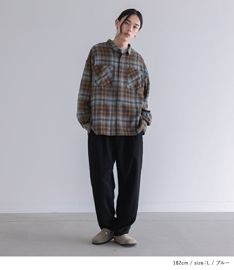 Eight Hour チェック柄フランネルシャツ サイズ15 Eight Hour チェック