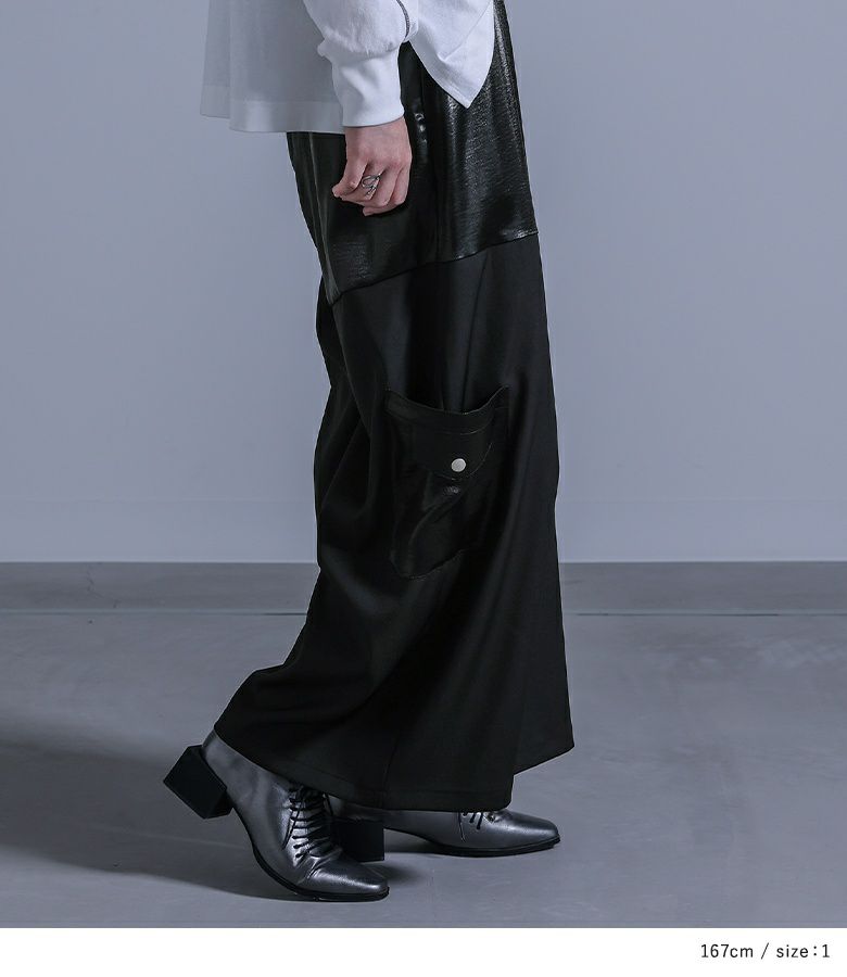 DARK FOG *日本未入荷*プリーツデザイン ワイドパンツ DARK FOG *日本未入荷*プリーツデザイン ワイドパンツ